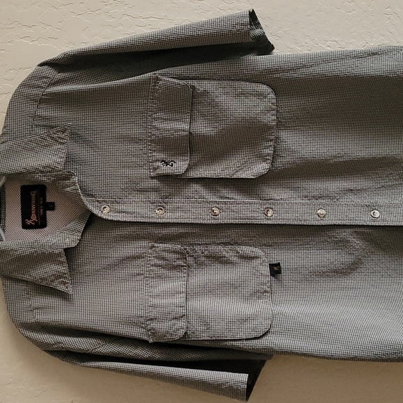 Browning Other - Browning RBO Trekwear short sleeve plaid shirt M